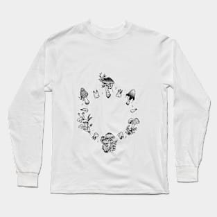 Mushroom Tooth Fairy Circle Long Sleeve T-Shirt